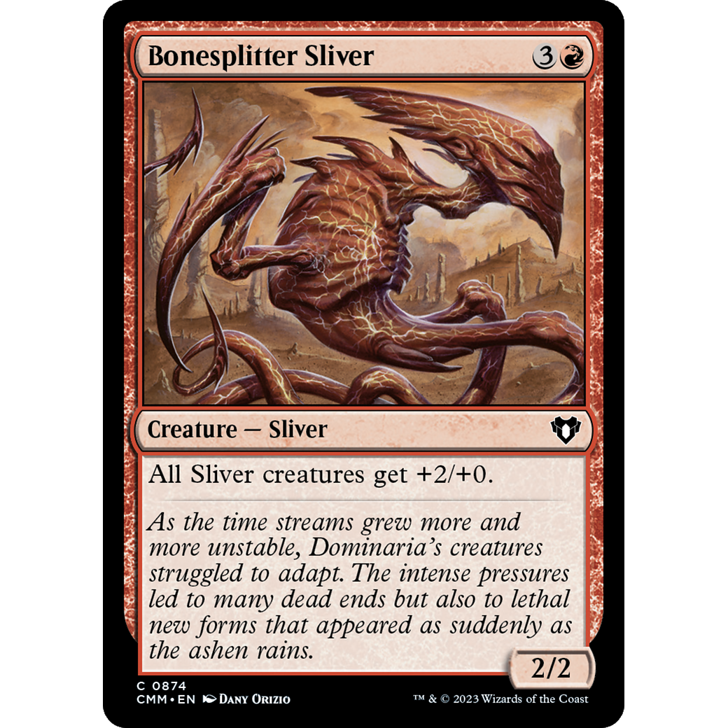 Bonesplitter Sliver (CMM-874) - Commander Masters