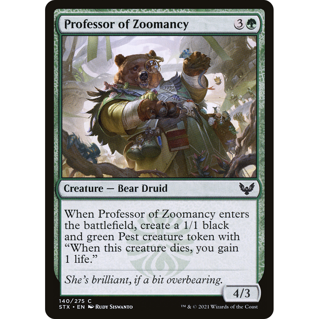 Professor of Zoomancy (STX-140) - Strixhaven: School of Mages