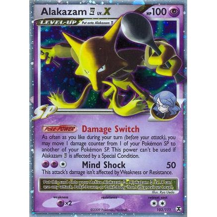 Alakazam E4 Lv.X 103/111 - Rising Rivals Holofoil