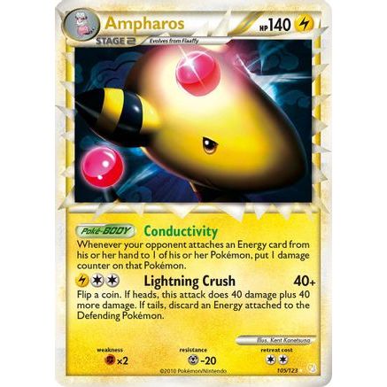 Ampharos (Prime) 105/123 - HeartGold SoulSilver Holofoil
