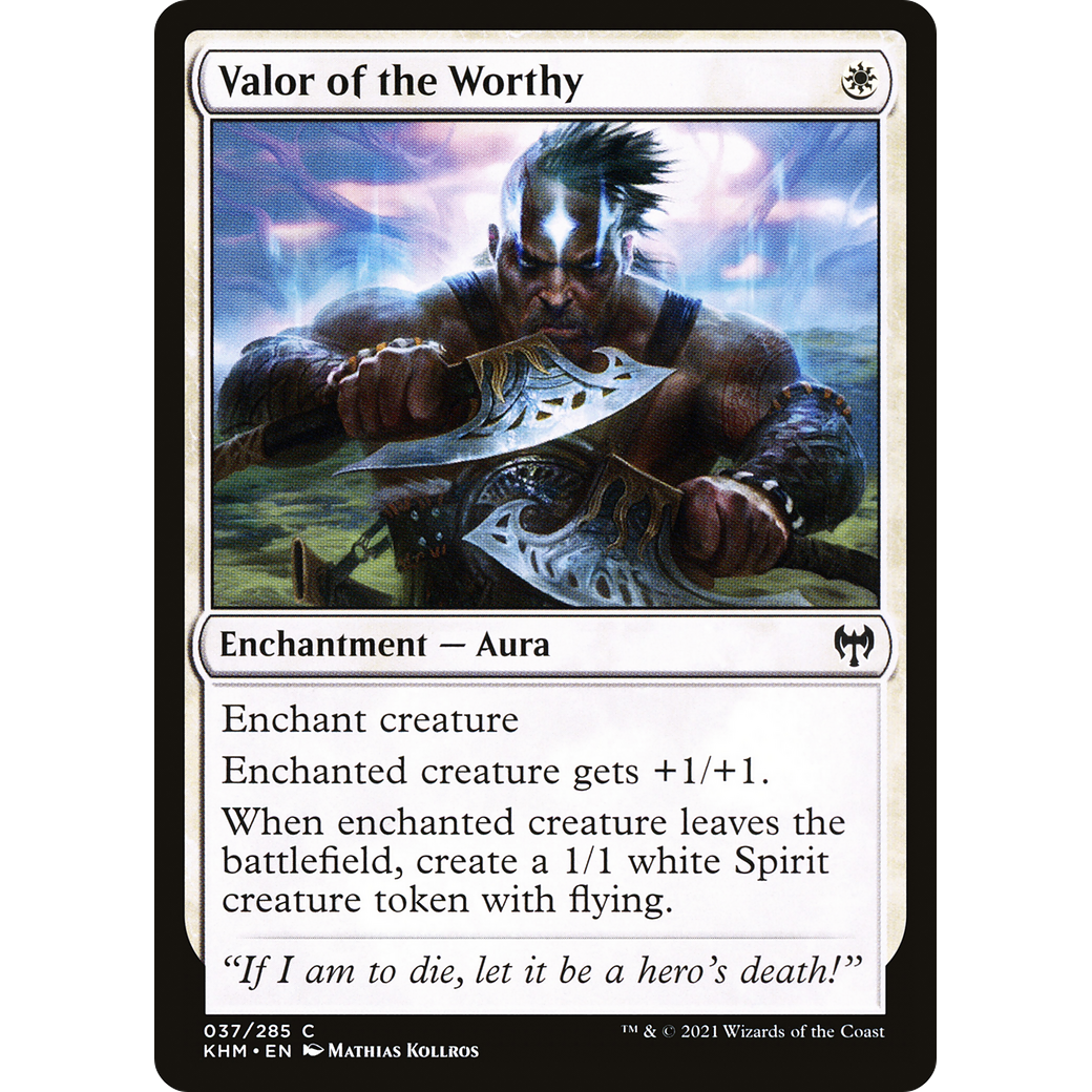 Valor of the Worthy (KHM-037) - Kaldheim