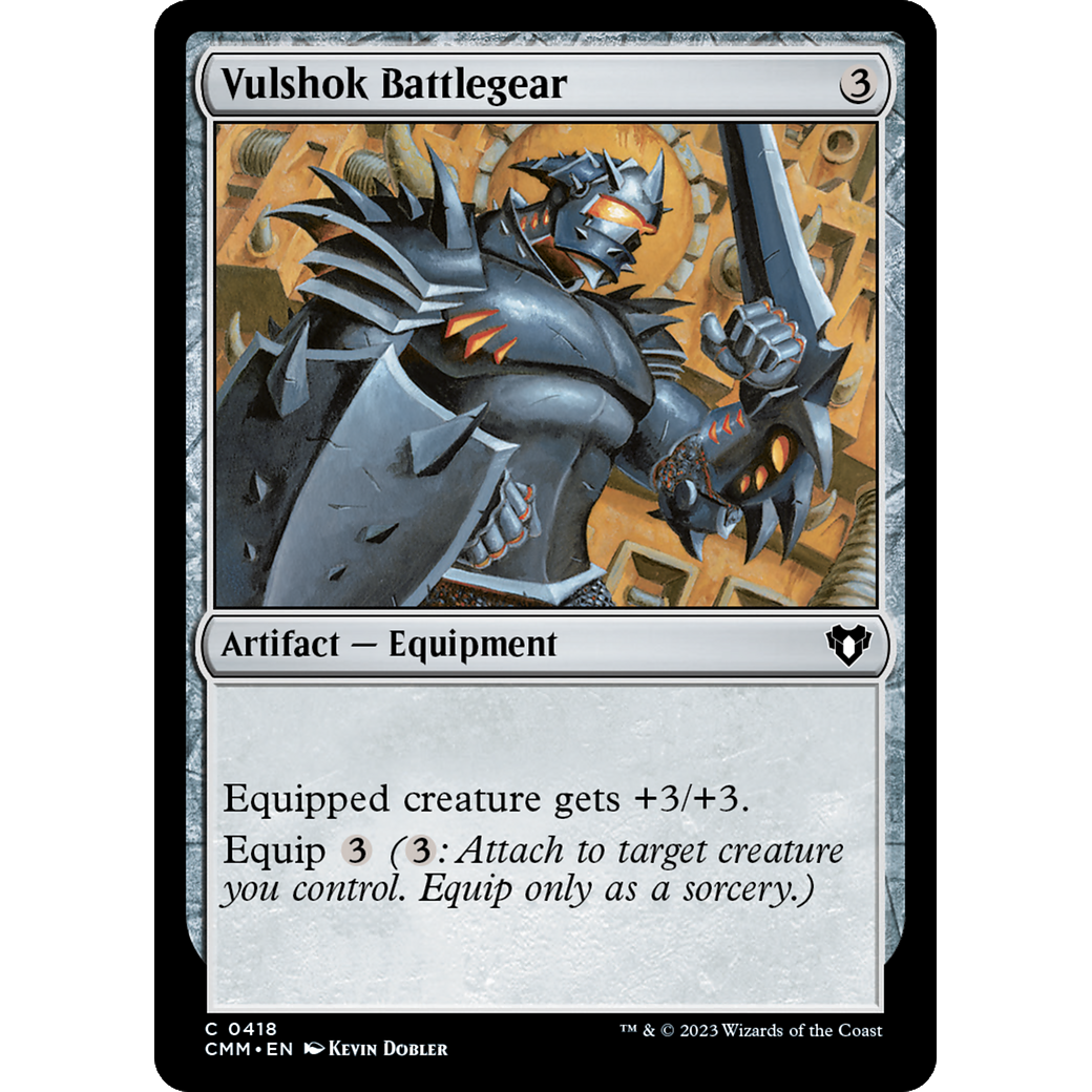 Vulshok Battlegear (CMM-418) - Commander Masters Foil