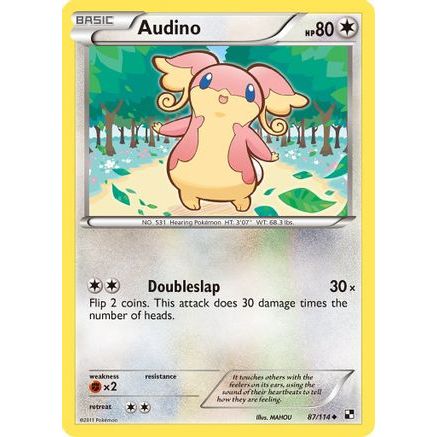 Audino 87/114 - Black and White Reverse Holofoil