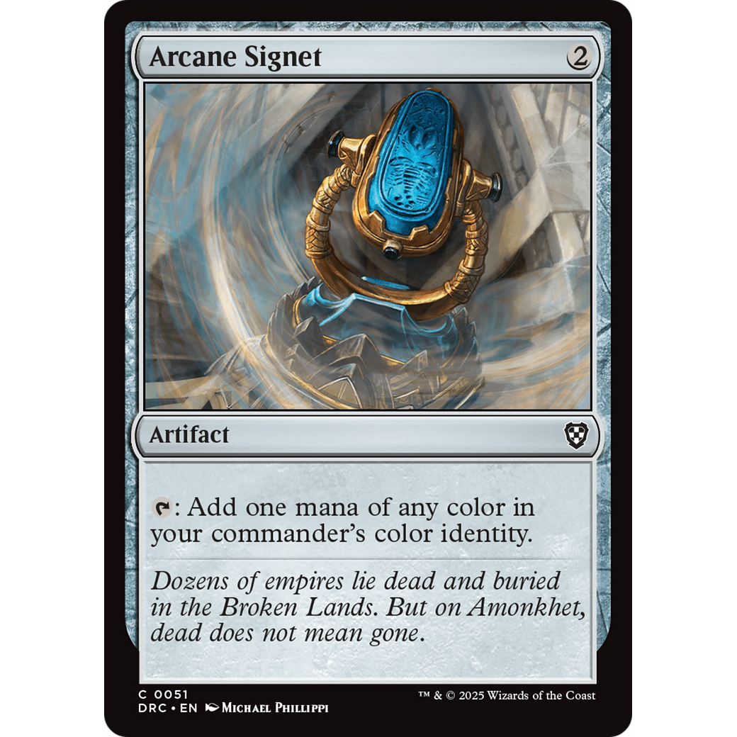 Arcane Signet (DRC-051) - Commander: Aetherdrift Foil