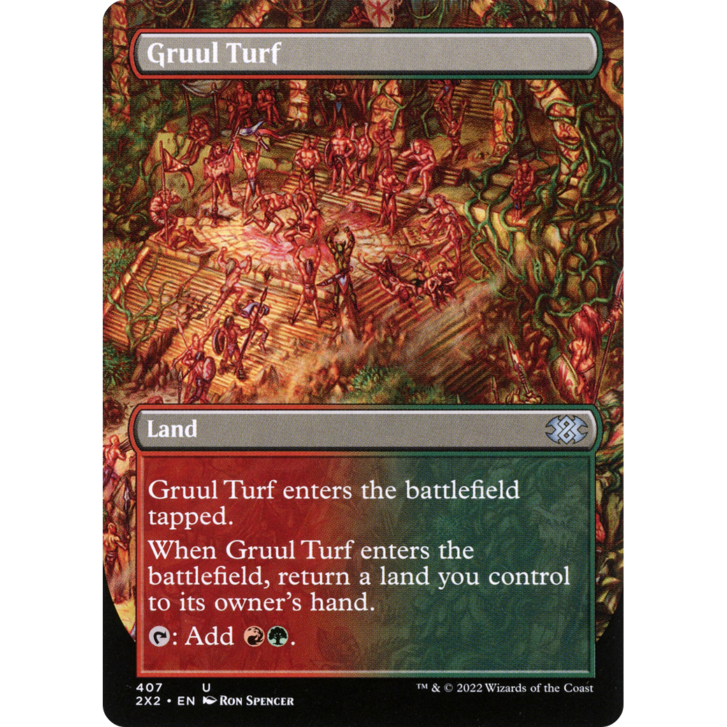 Gruul Turf (Borderless) (2X2-407) - Double Masters 2022 (Borderless)