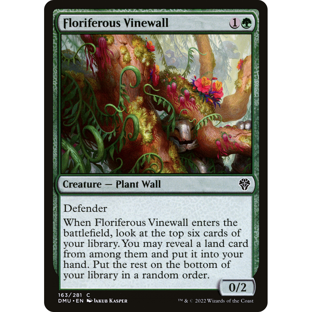 Floriferous Vinewall (DMU-163) - Dominaria United