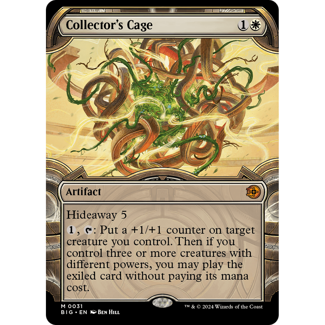 Collector's Cage (Showcase) (BIG-031) - The Big Score: (Showcase) Foil