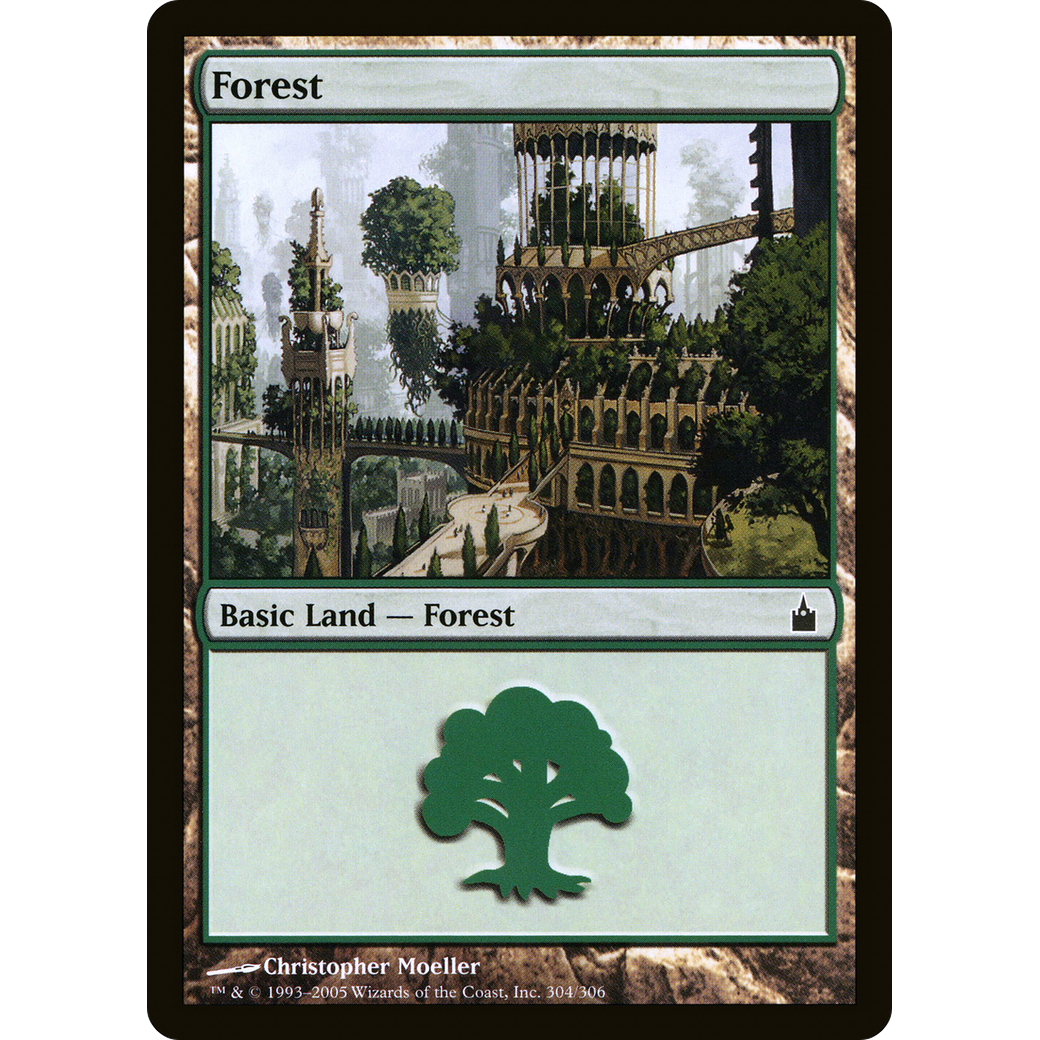 Forest (304) (RAV-304) - Ravnica: City of Guilds