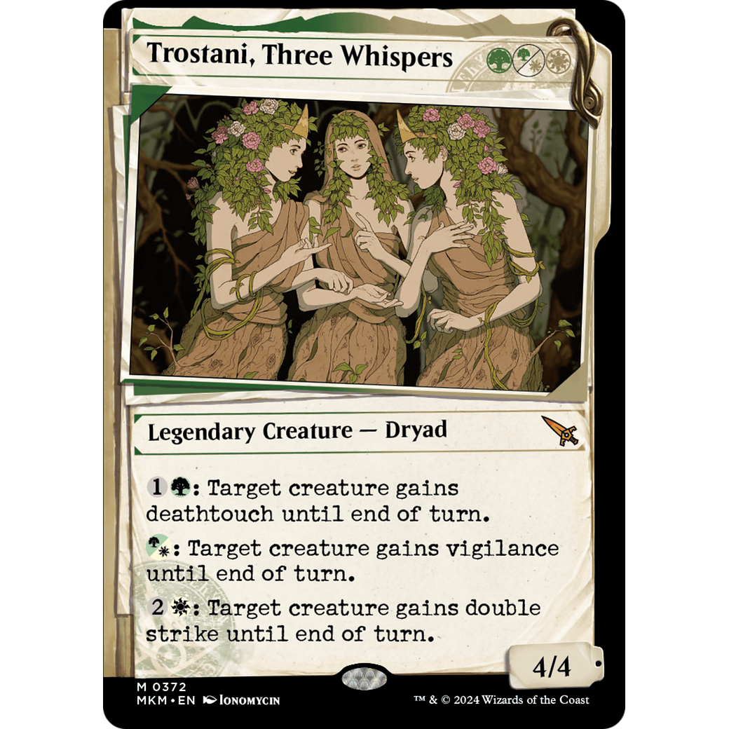 Trostani, Three Whispers (MKM-372) - Murders at Karlov Manor: (Showcase) Foil