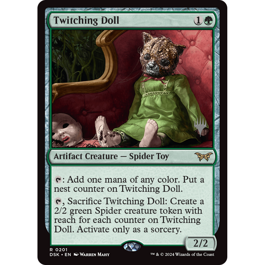 Twitching Doll (PPDSK-201P) - Duskmourn: House of Horror Promos Foil