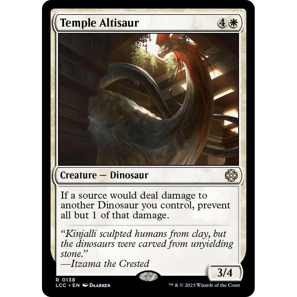 Temple Altisaur (LCC-138) - The Lost Caverns of Ixalan Commander