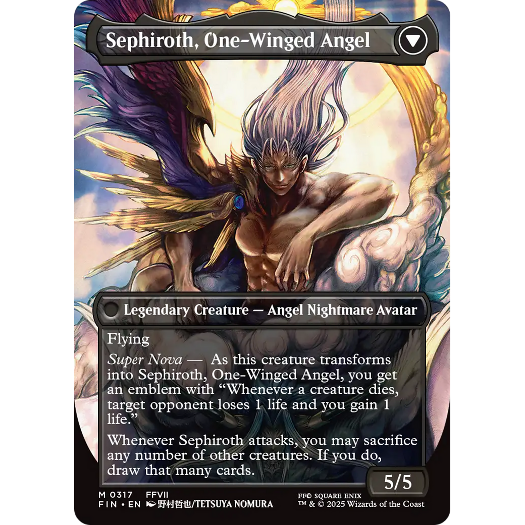 Sephiroth, Fabled SOLDIER (0317) (Borderless) (FIN-317) - FINAL FANTASY (Borderless) Foil