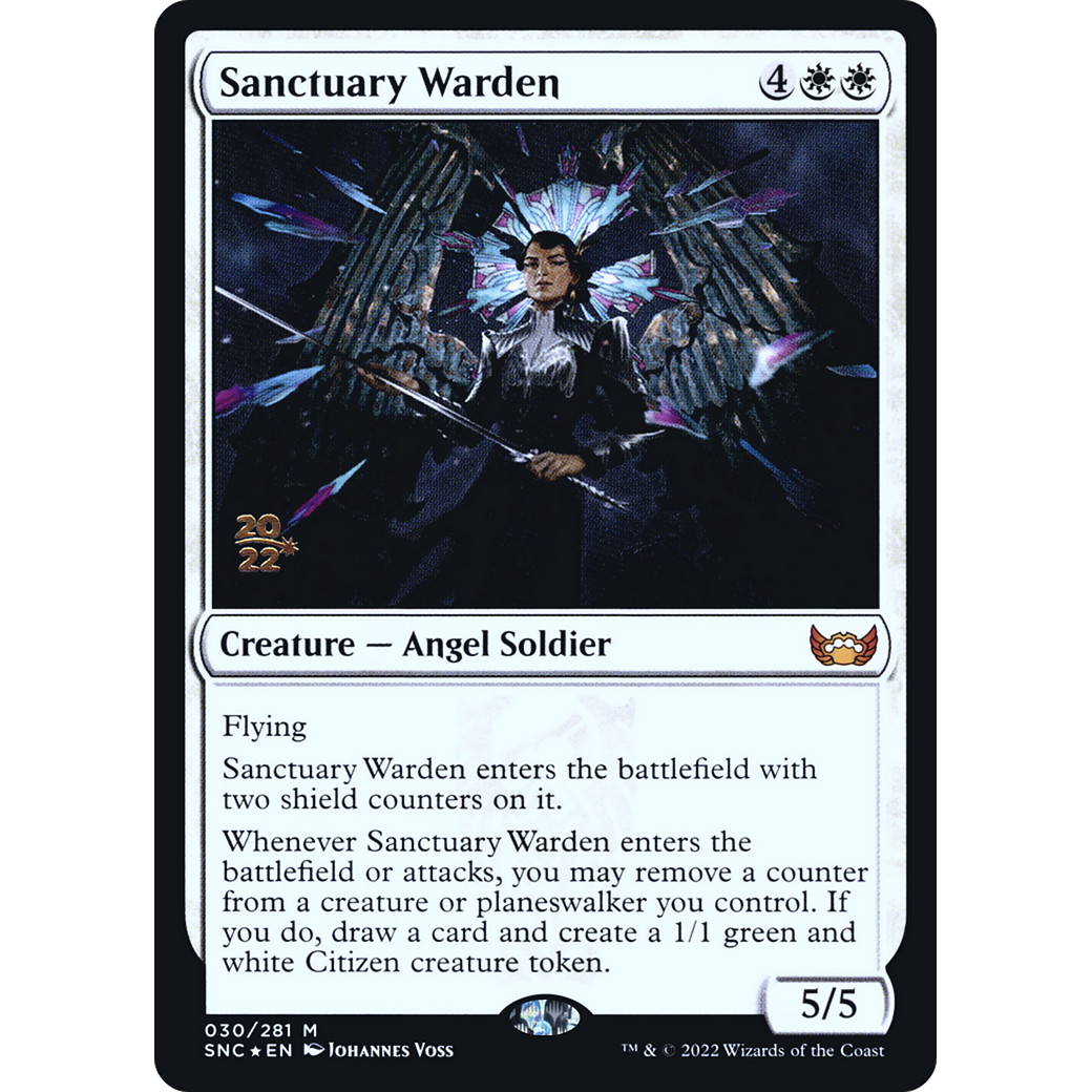 Sanctuary Warden (PRE-030) - Streets of New Capenna Promos Foil