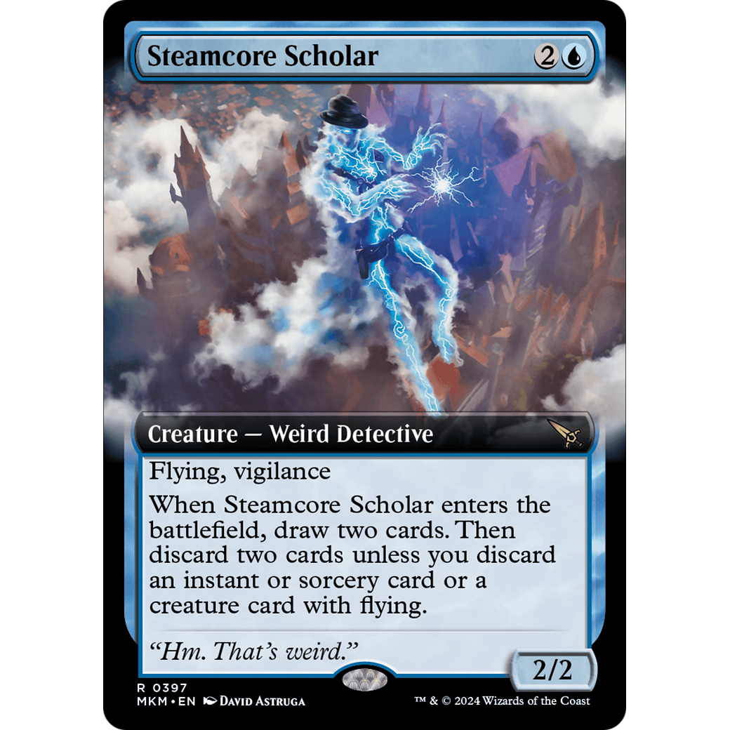 Steamcore Scholar (MKM-397) - Murders at Karlov Manor: (Extended Art) Foil