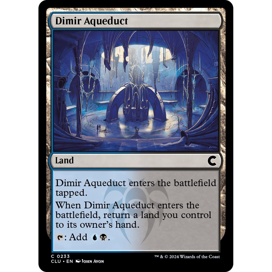 Dimir Aqueduct (CLU-233) - Ravnica: Clue Edition