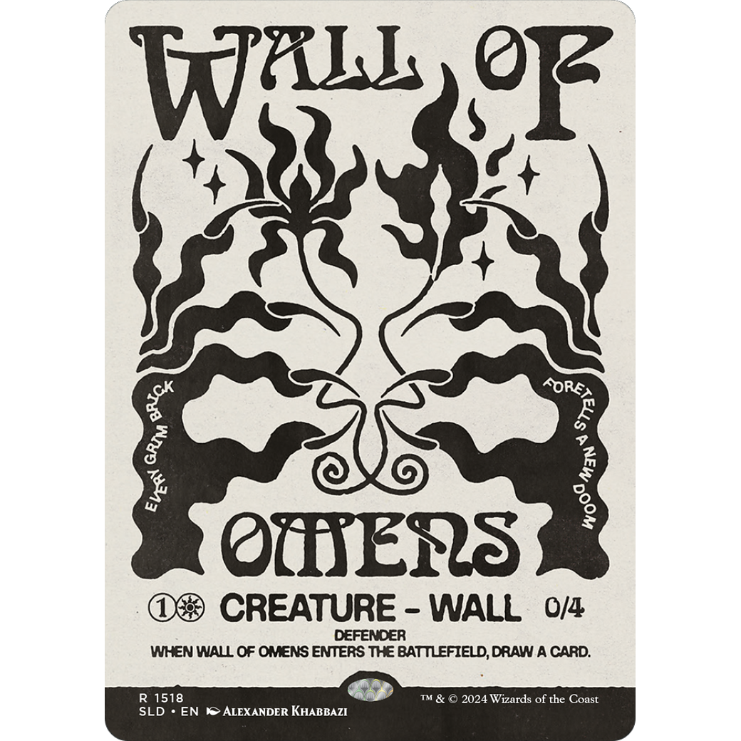 Wall of Omens (SLD-1518) - Secret Lair Drop: (Showcase) (Borderless)