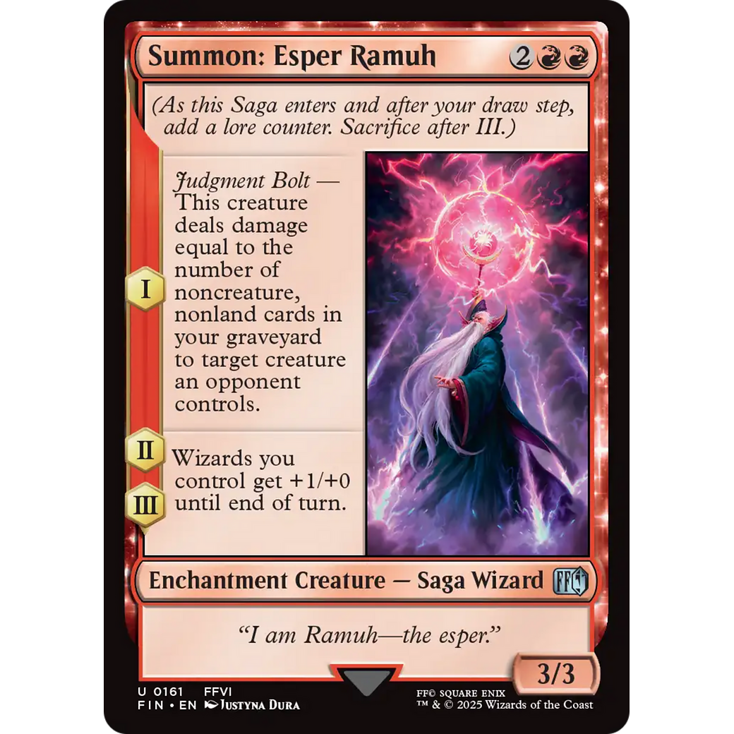 Summon: Esper Ramuh (FIN-161) - FINAL FANTASY: (enchantment)