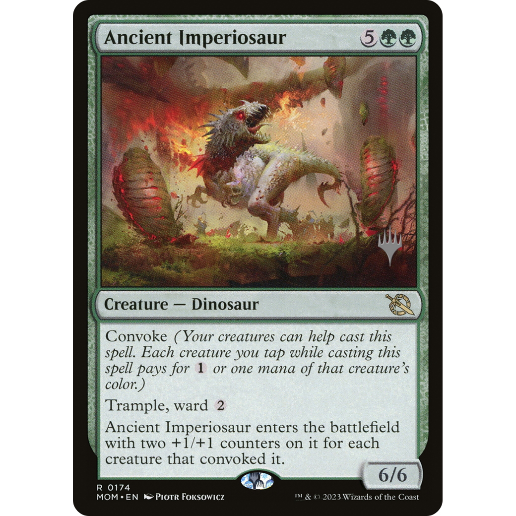 Ancient Imperiosaur (PPMOM-174P) - March of the Machine Promos Foil