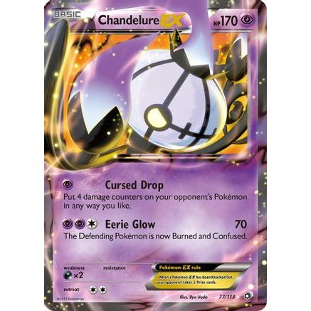 Chandelure EX 77/113 - Legendary Treasures Holofoil