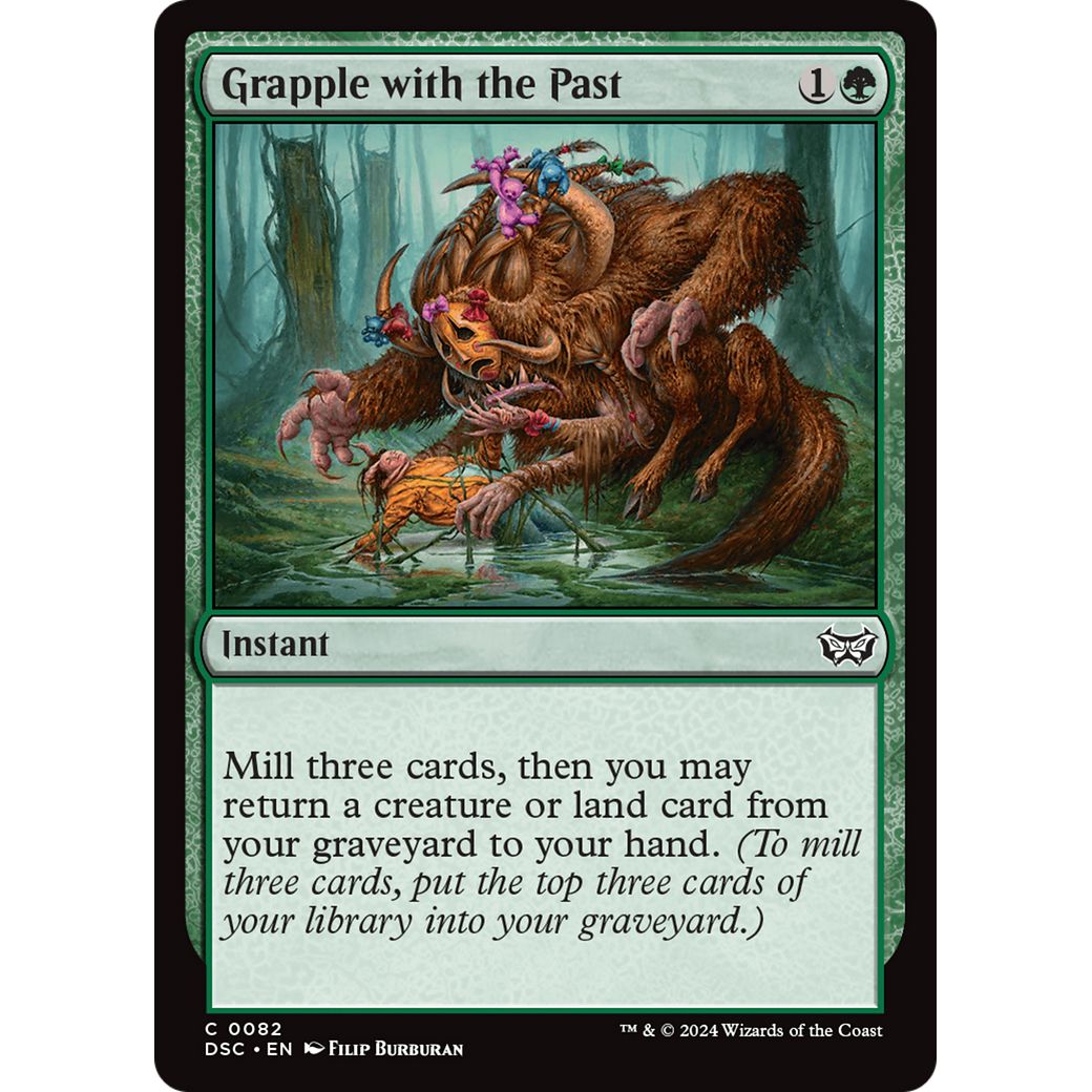 Grapple with the Past (DSC-082) - Duskmourn: House of Horror Commander