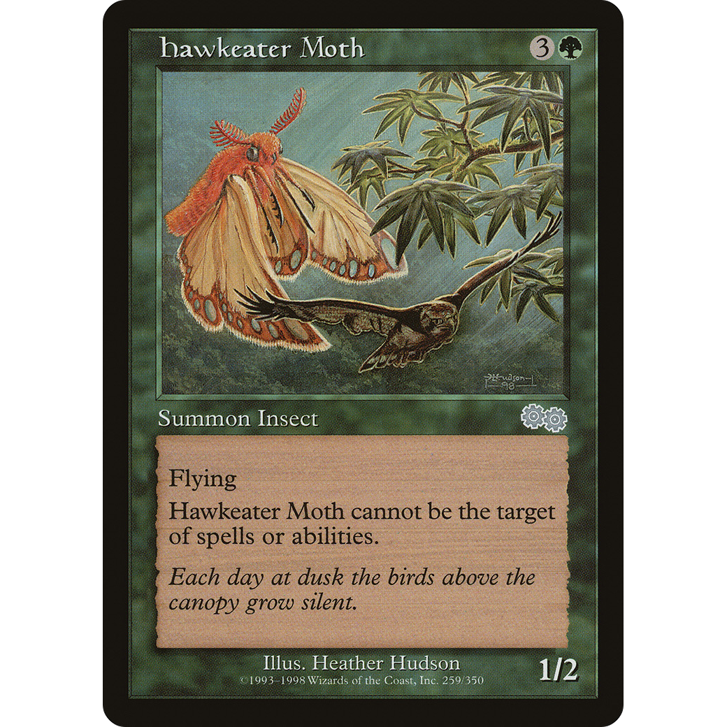 Hawkeater Moth (USG-259) - Urza's Saga
