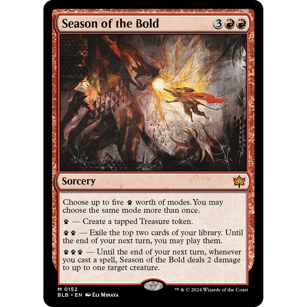 Season of the Bold (BLB-152) - Bloomburrow Foil