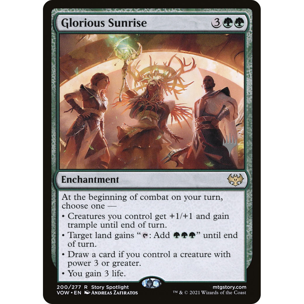 Glorious Sunrise (PPDMU-200) - Innistrad: Crimson Vow Promos Foil