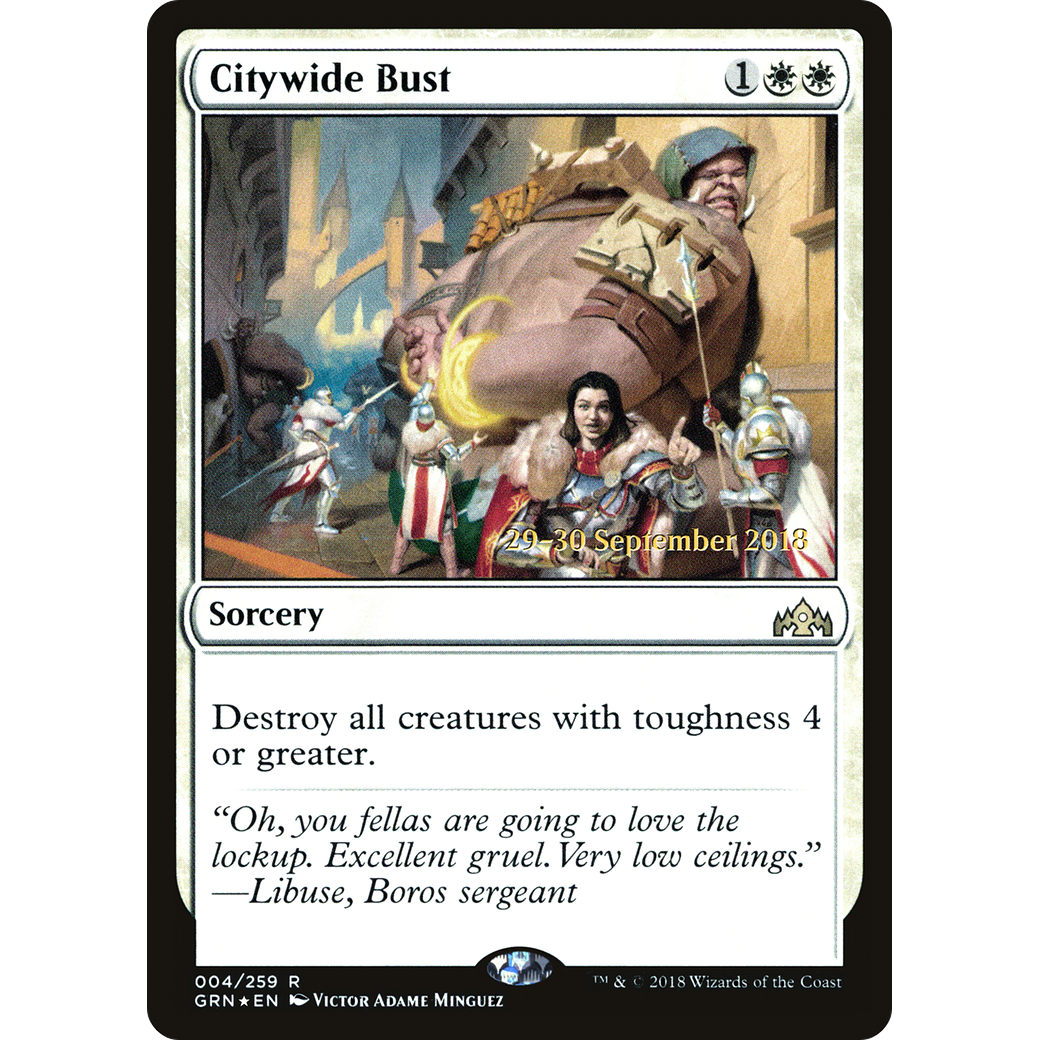 Citywide Bust (PRE-004) - Guilds of Ravnica Promos Foil