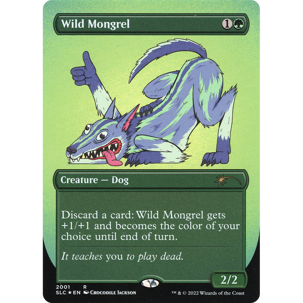 Wild Mongrel (SLC-2001) - Secret Lair Countdown Kit (Borderless)