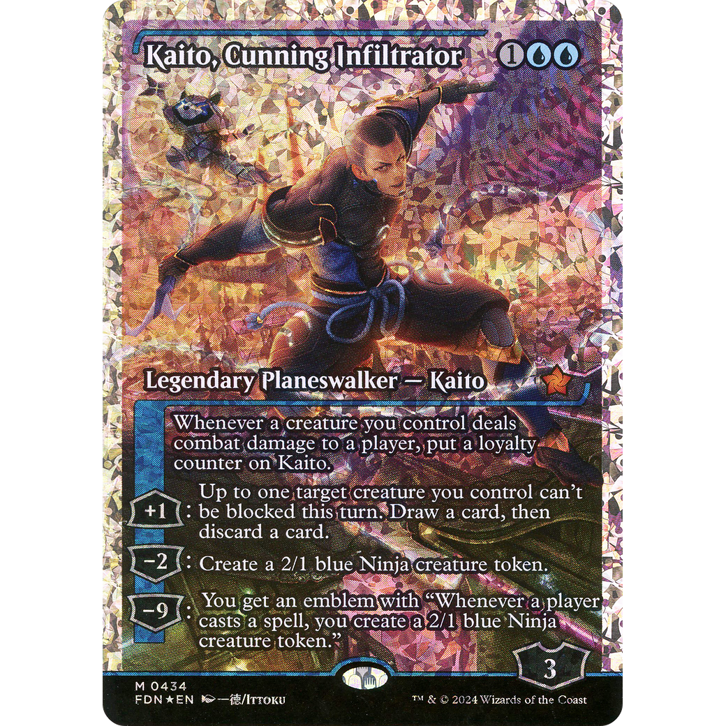 Kaito, Cunning Infiltrator (FDN-434) - Foundations: (Showcase) Foil