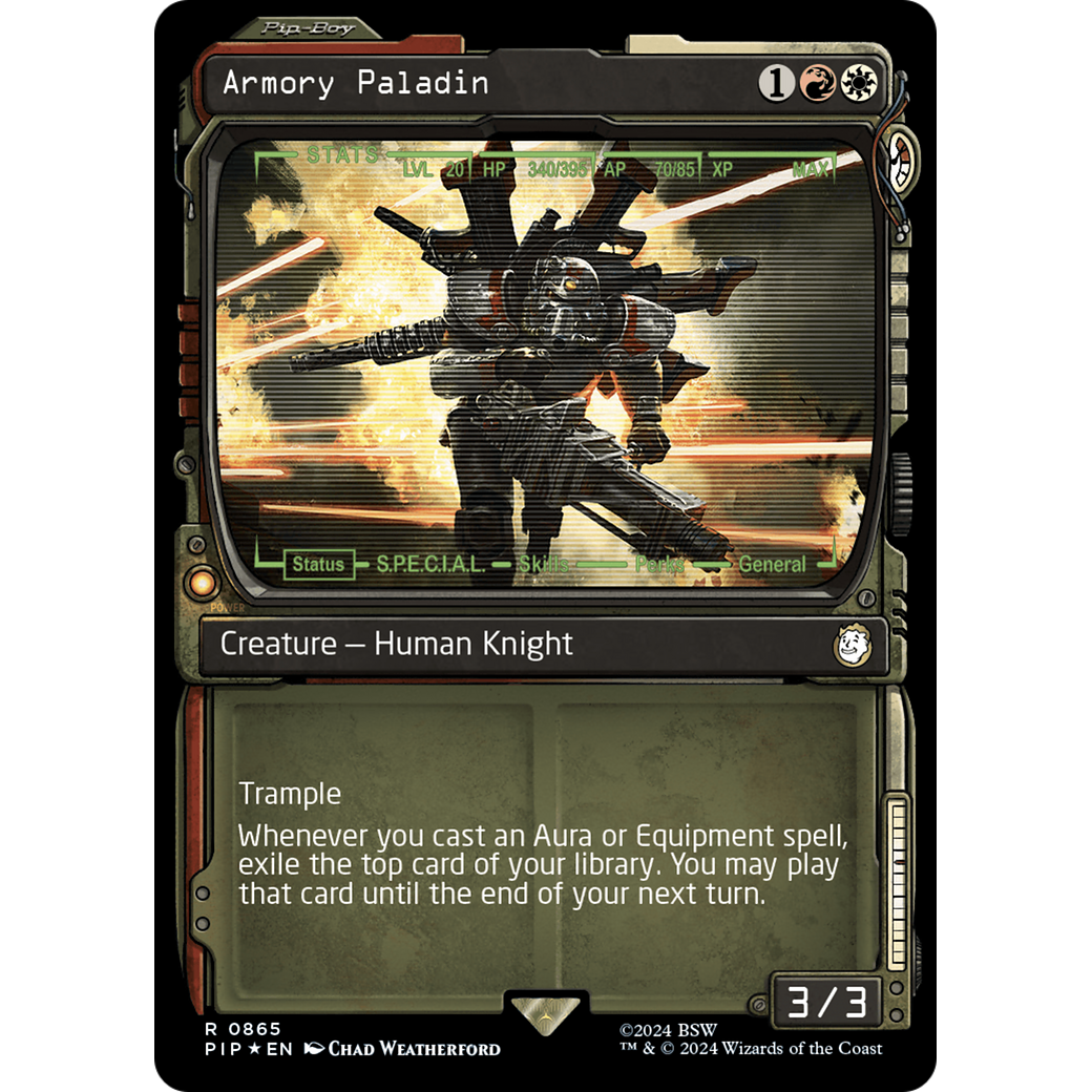 Armory Paladin (PIP-865) - Fallout: (Showcase) Foil