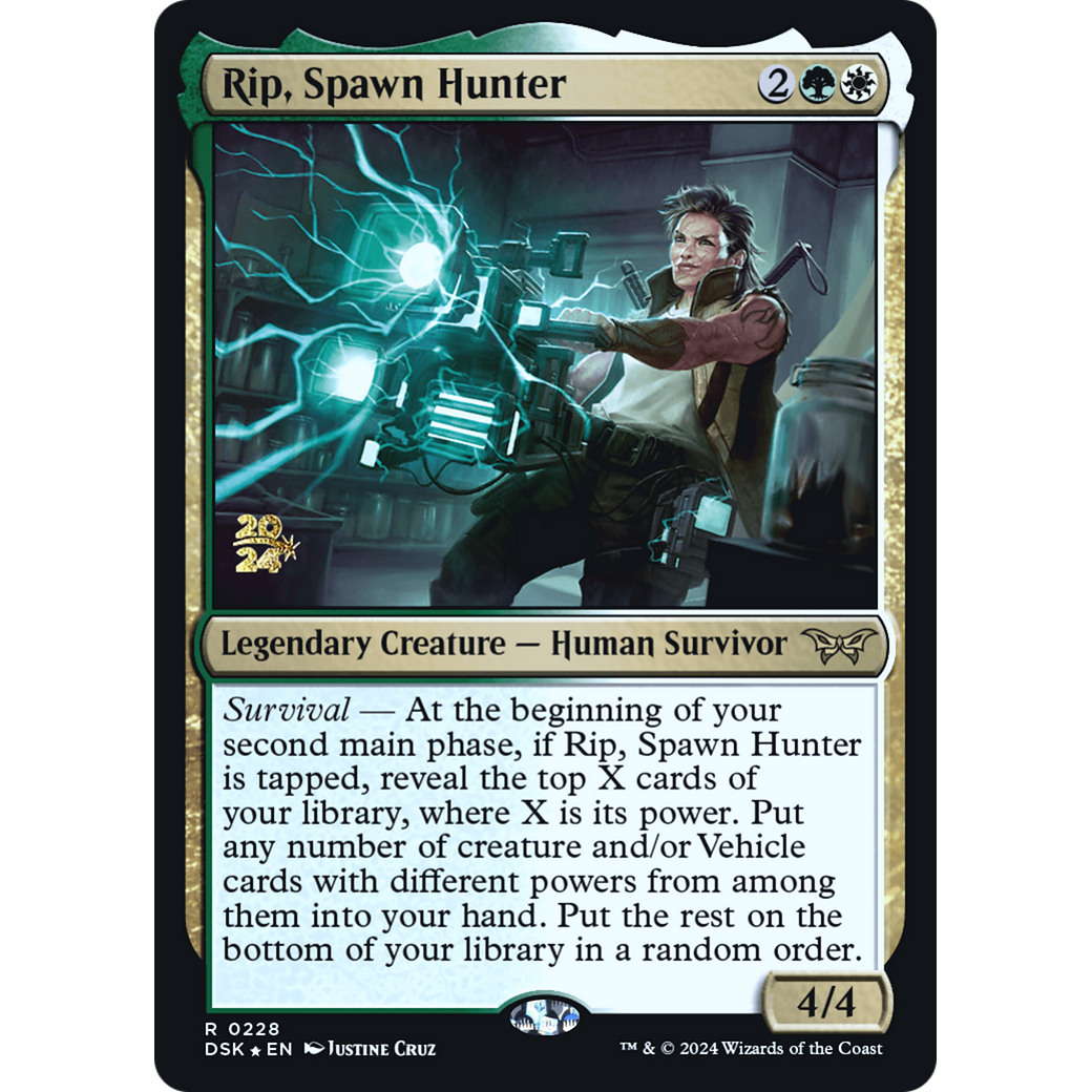 Rip, Spawn Hunter (PRE-228S) - Duskmourn: House of Horror Promos Foil