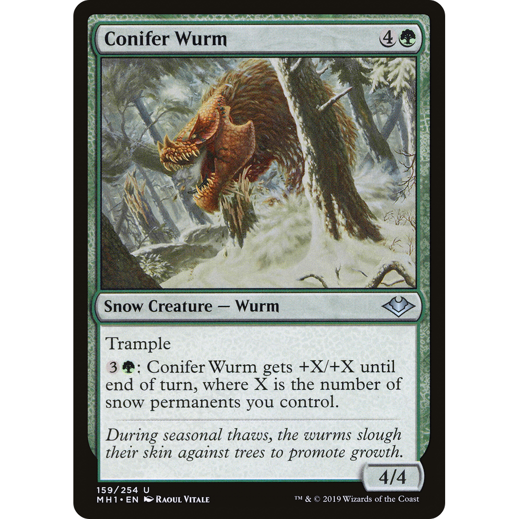 Conifer Wurm (MH1-159) - Modern Horizons Foil