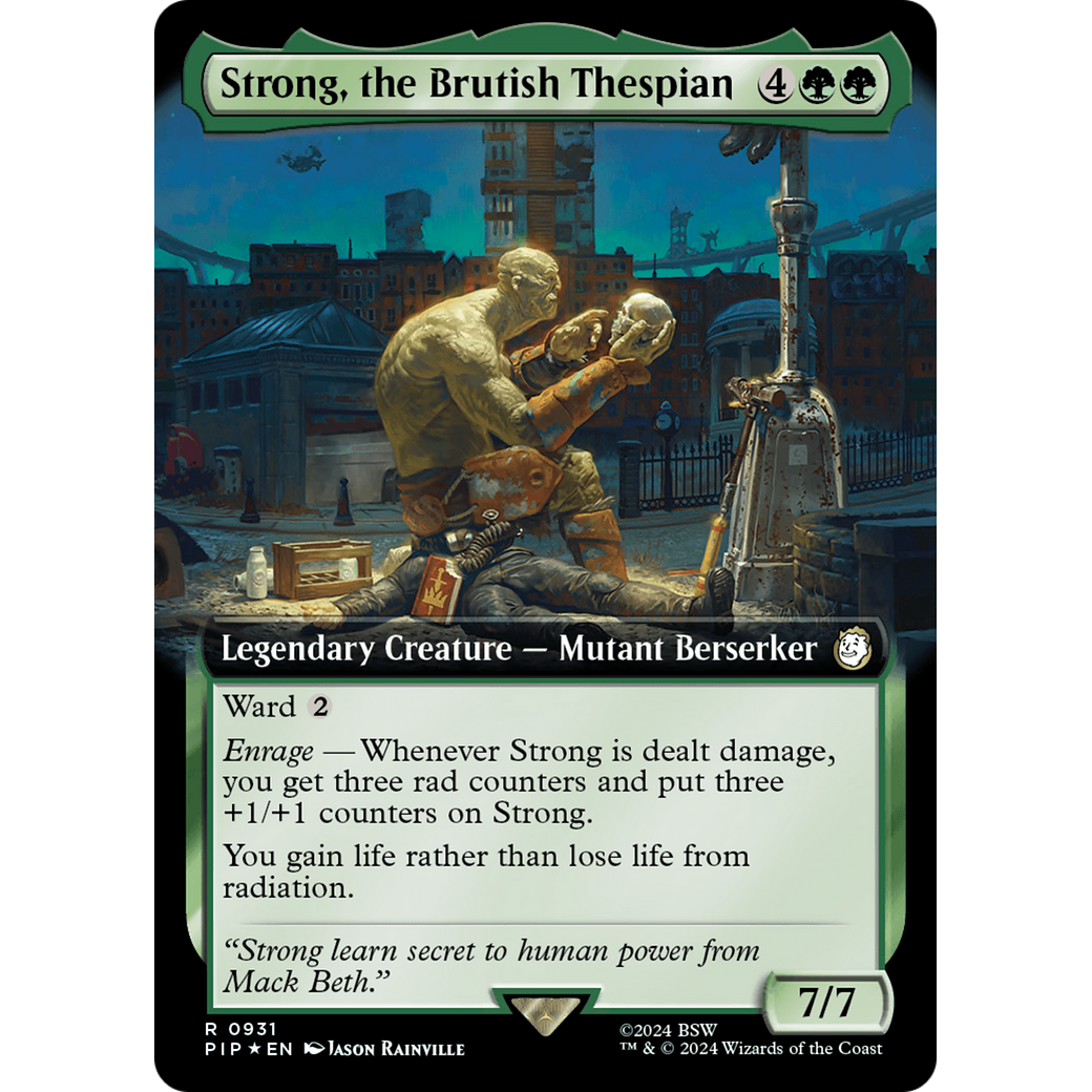 Strong, the Brutish Thespian (PIP-931) - Fallout: (Extended Art) Foil