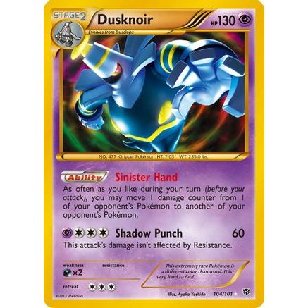 Dusknoir (104 Secret Rare) 104/101 - Plasma Blast Holofoil
