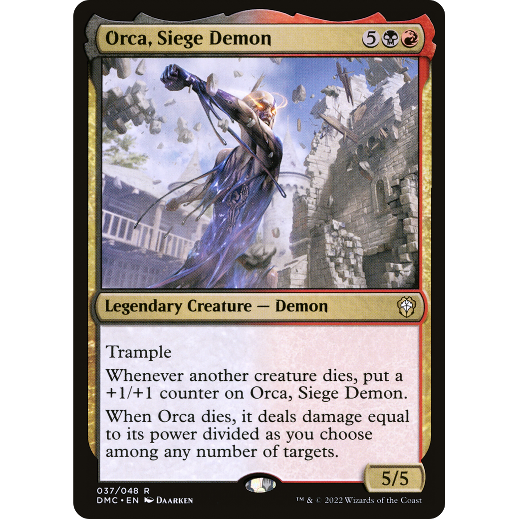 Orca, Siege Demon (DMC-037) - Dominaria United Commander