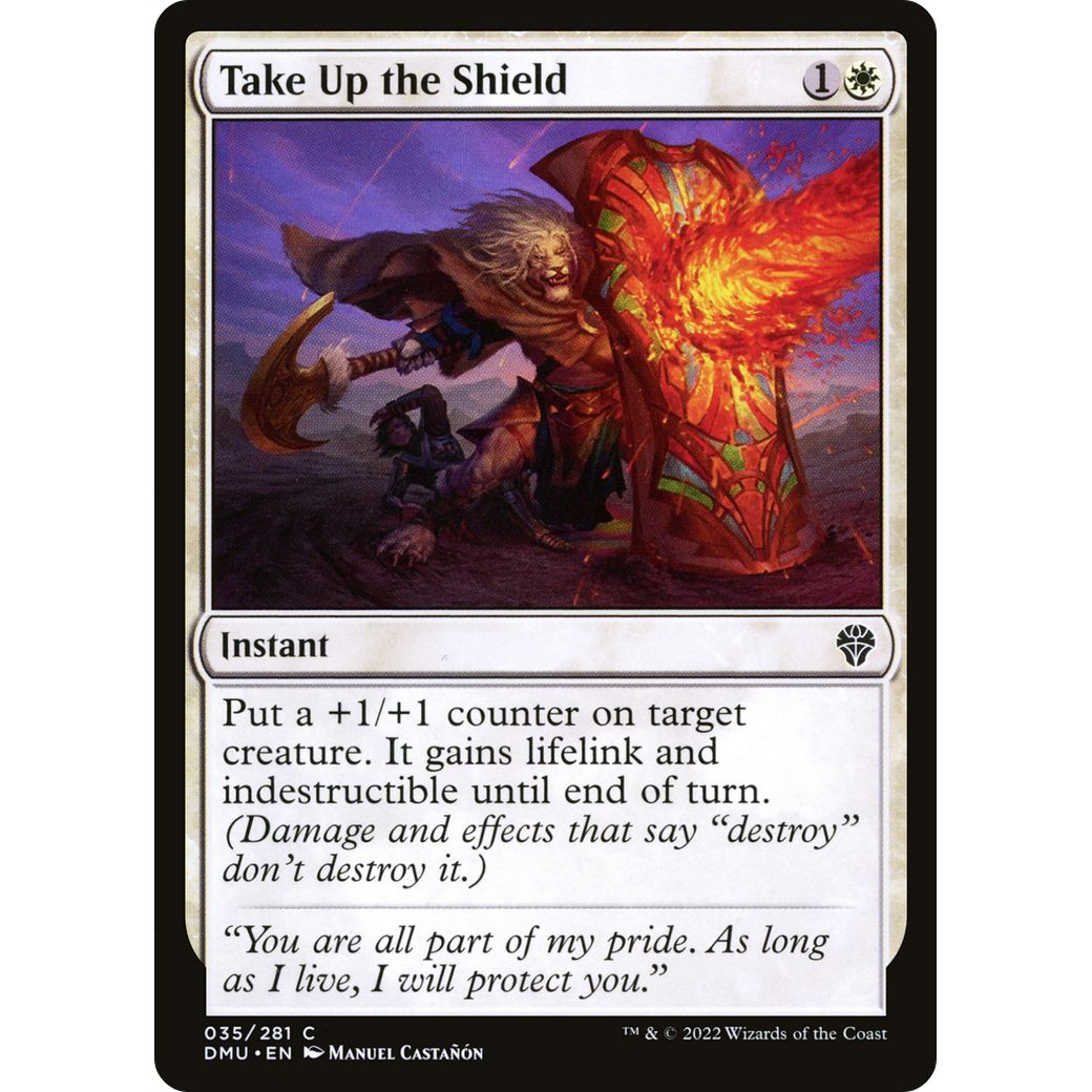 Take Up the Shield (DMU-035) - Dominaria United