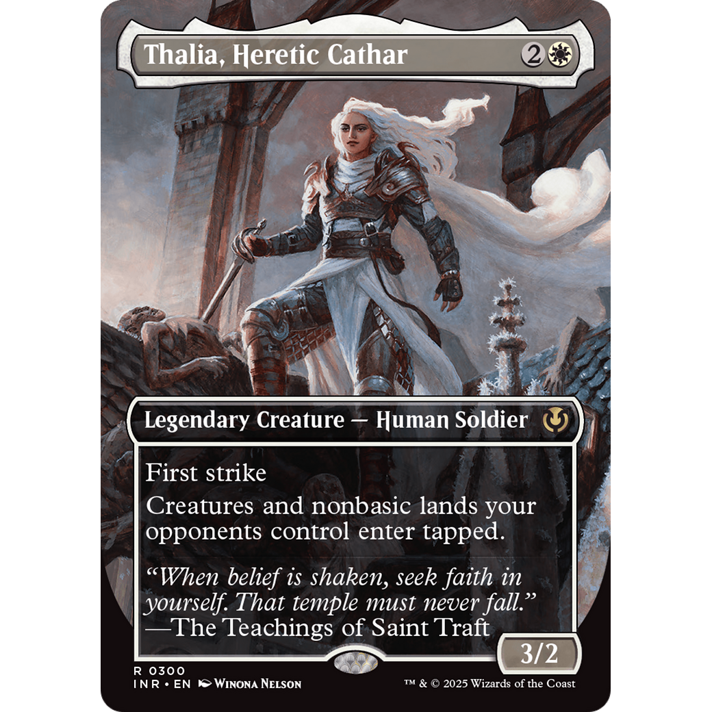 Thalia, Heretic Cathar (INR-300) - Innistrad Remastered (Borderless) Foil