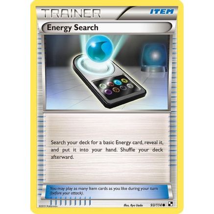 Energy Search 93/114 - Black and White Reverse Holofoil