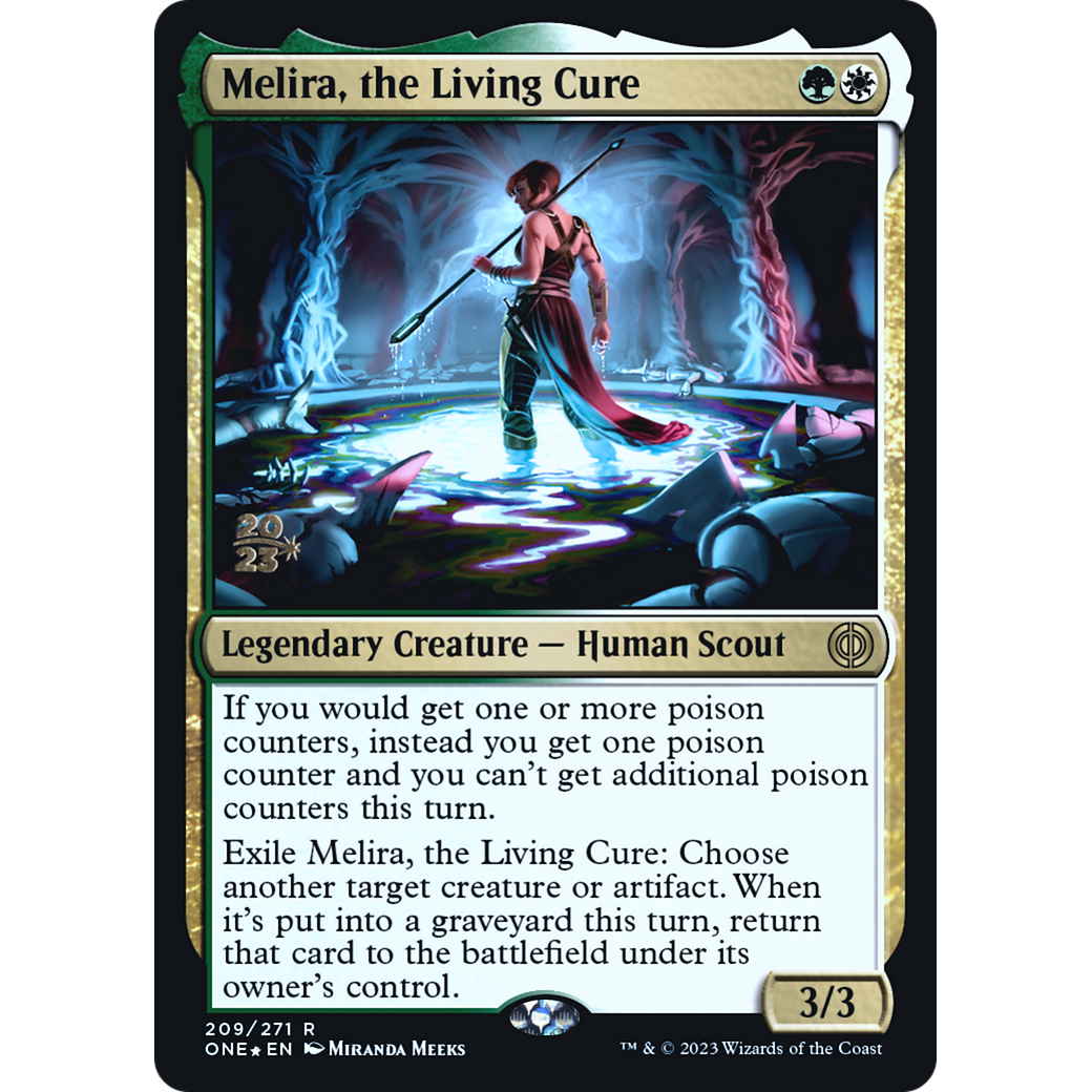 Melira, the Living Cure (PRE-209S) - Phyrexia: All Will Be One Promos Foil