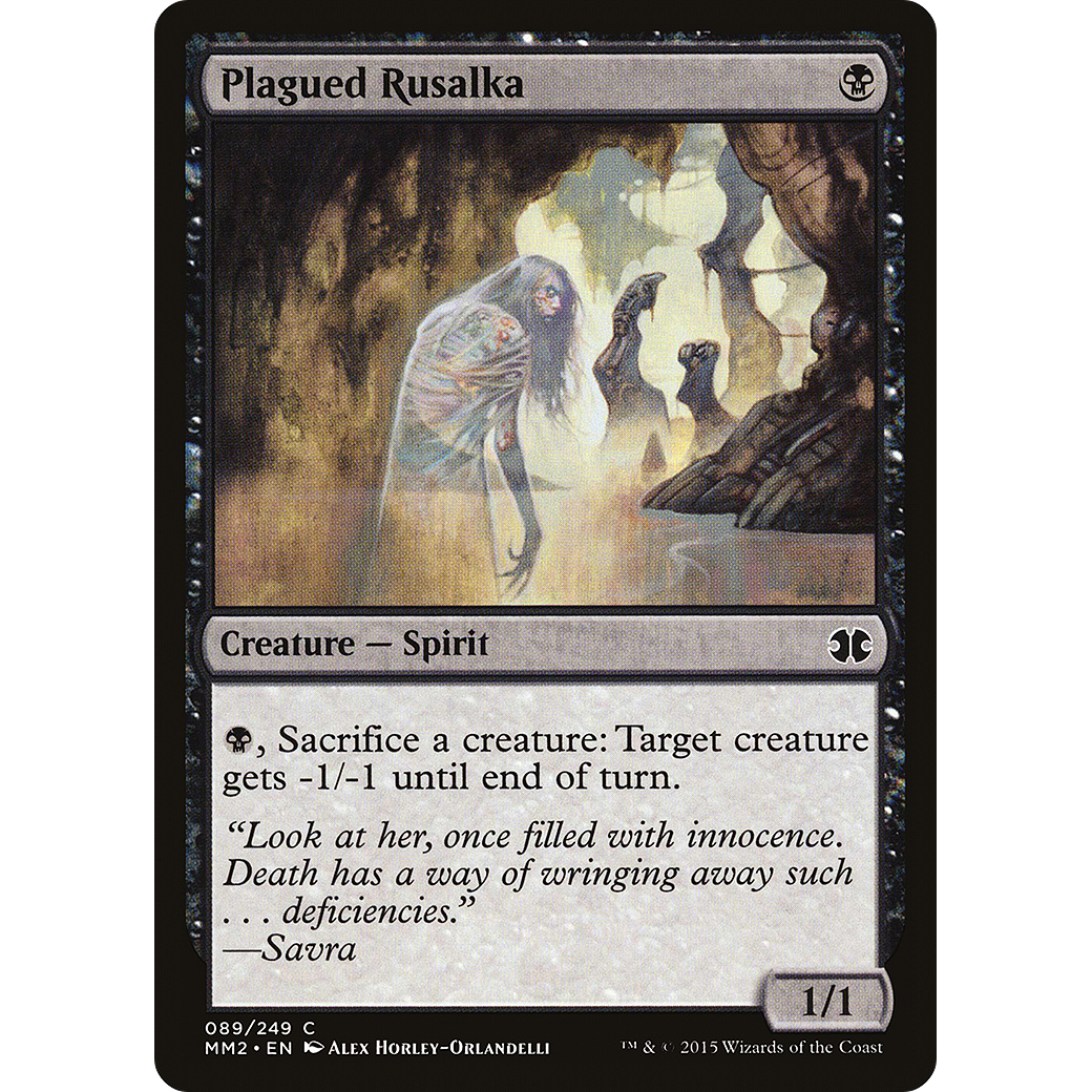 Plagued Rusalka (MM2-089) - Modern Masters 2015 Foil