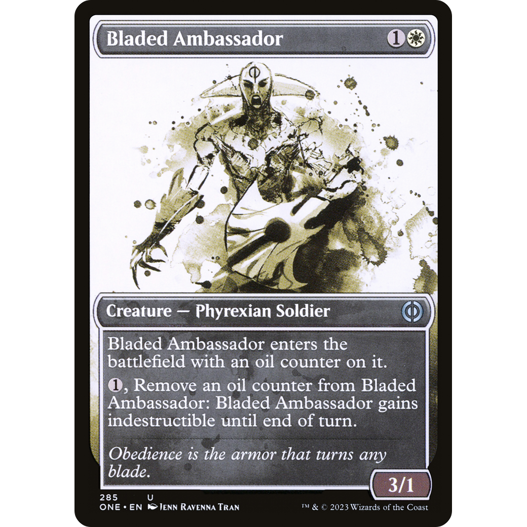 Bladed Ambassador (ONE-285) - Phyrexia: All Will Be One: (Showcase) Foil