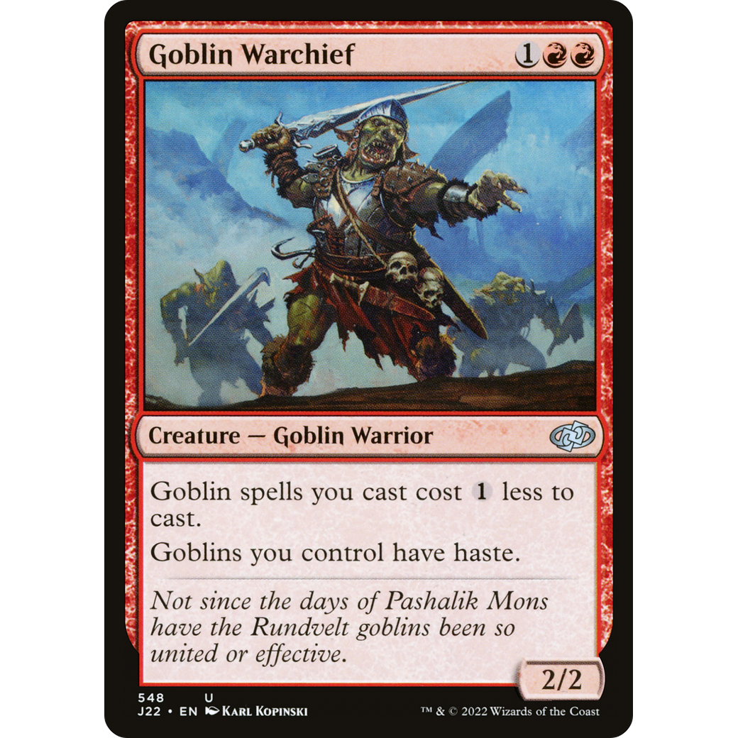 Goblin Warchief (J22-548) - Jumpstart 2022
