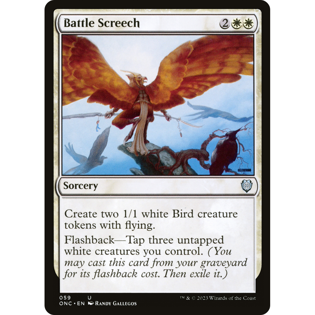 Battle Screech (ONC-059) - Phyrexia: All Will Be One Commander