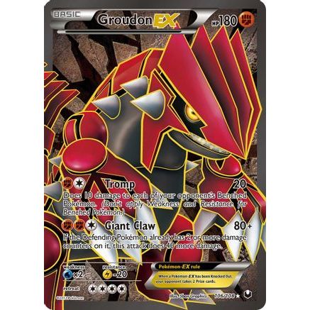 Groudon EX (106 Full Art) 106/108 - Dark Explorers Holofoil