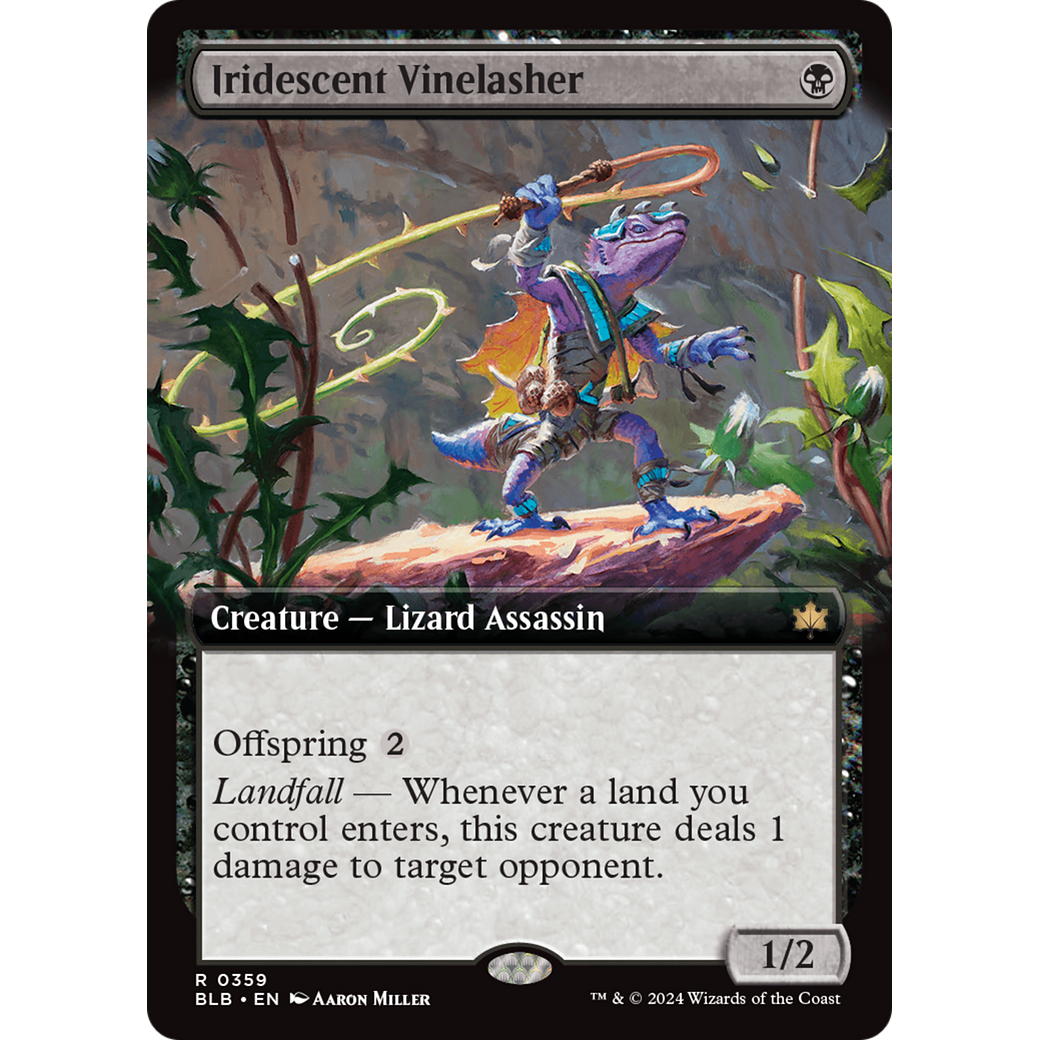 Iridescent Vinelasher (BLB-359) - Bloomburrow: (Extended Art) Foil