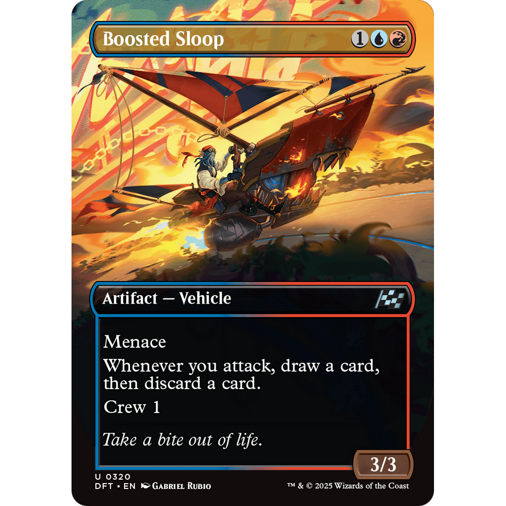 Boosted Sloop (DFT-320) - Aetherdrift (Borderless) Foil