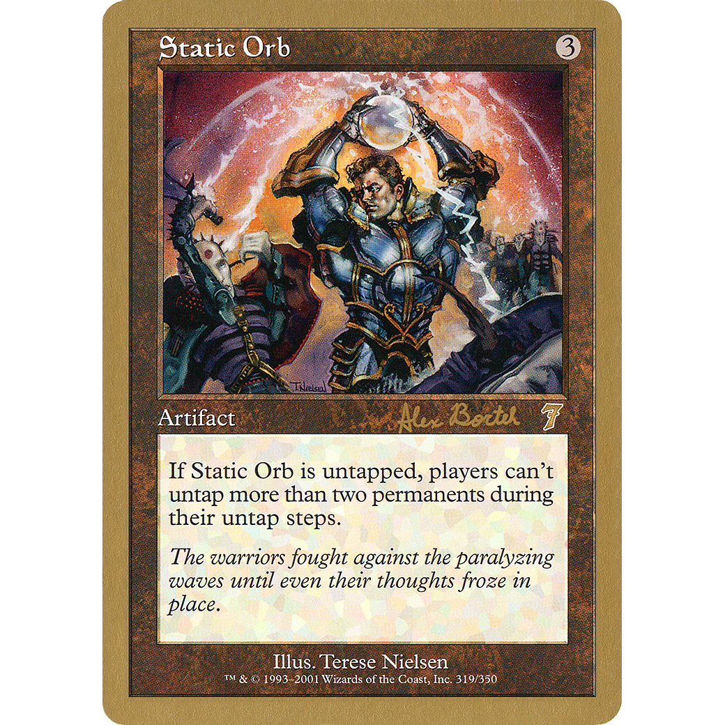 Static Orb - 2001 Alex Borteh (7ED) (WCD-) - World Championship Decks 2001