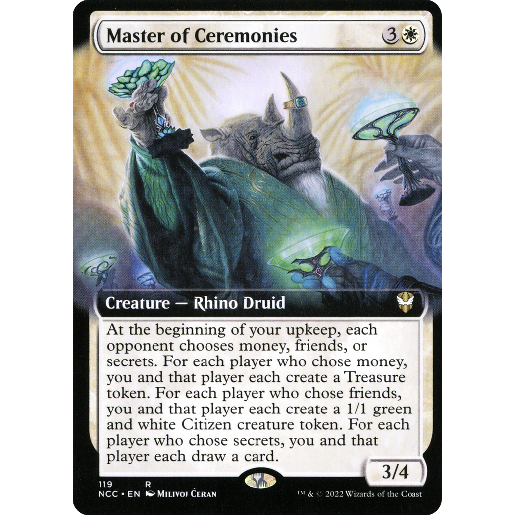 Master of Ceremonies (Extended Art) (NCC-119) - New Capenna Commander: (Extended Art)