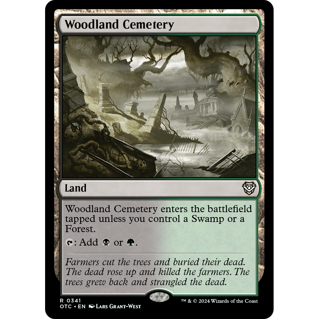 Woodland Cemetery (OTC-341) - Outlaws of Thunder Junction Commander